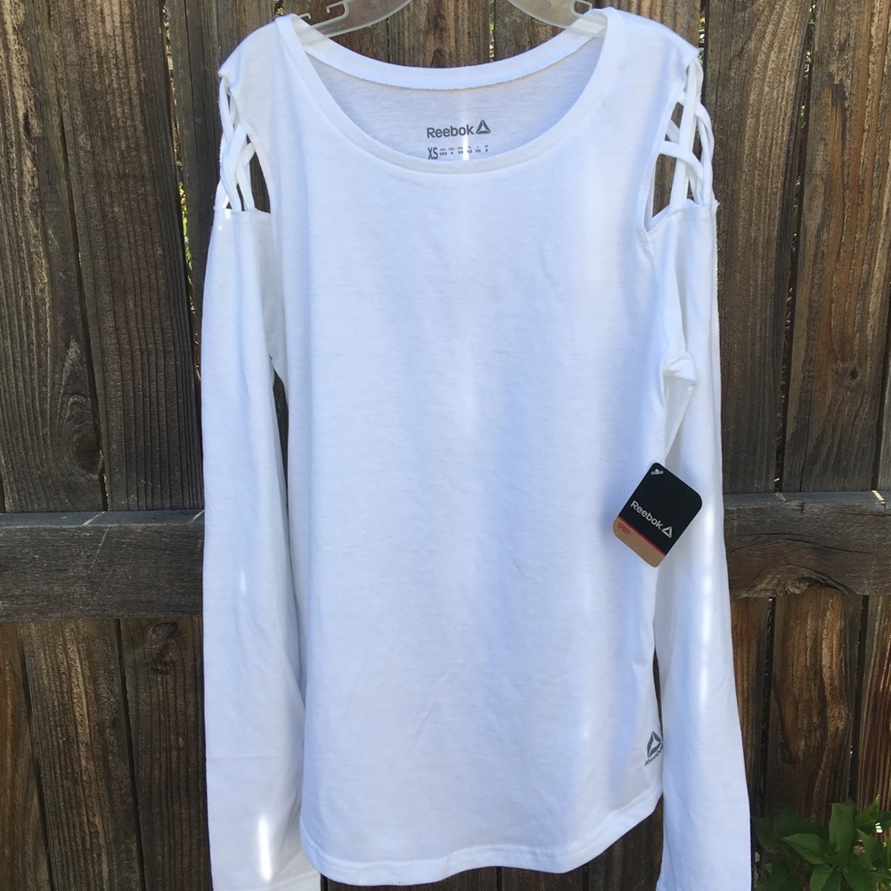 White Reebok Active Wear Top XS
